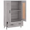 Highboard Grau Sonoma 69,5x31x115 cm Holzwerkstoff