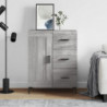 Sideboard Grau Sonoma 69,5x34x90 cm Holzwerkstoff