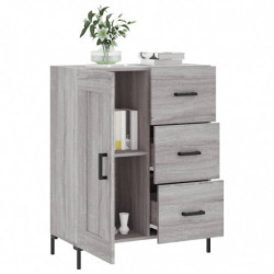 Sideboard Grau Sonoma 69,5x34x90 cm Holzwerkstoff