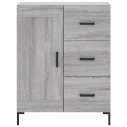 Sideboard Grau Sonoma 69,5x34x90 cm Holzwerkstoff