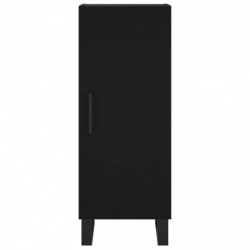 Highboard Schwarz 34,5x34x180 cm Holzwerkstoff