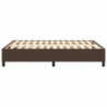 Boxspringbett Braun 140x190 cm Kunstleder