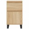 Sideboards 2 Stk. Sonoma-Eiche 40x35x70 cm Holzwerkstoff