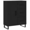 Sideboard Schwarz 69,5x34x90 cm Holzwerkstoff