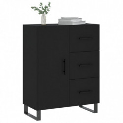 Sideboard Schwarz 69,5x34x90 cm Holzwerkstoff