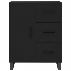 Sideboard Schwarz 69,5x34x90 cm Holzwerkstoff