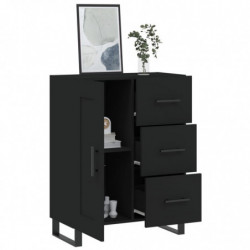 Sideboard Schwarz 69,5x34x90 cm Holzwerkstoff