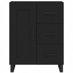 Sideboard Schwarz 69,5x34x90 cm Holzwerkstoff