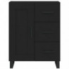 Sideboard Schwarz 69,5x34x90 cm Holzwerkstoff