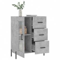 Sideboard Betongrau 69,5x34x90 cm Holzwerkstoff