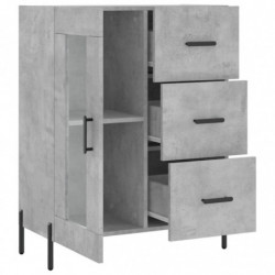 Sideboard Betongrau 69,5x34x90 cm Holzwerkstoff