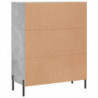 Sideboard Betongrau 69,5x34x90 cm Holzwerkstoff