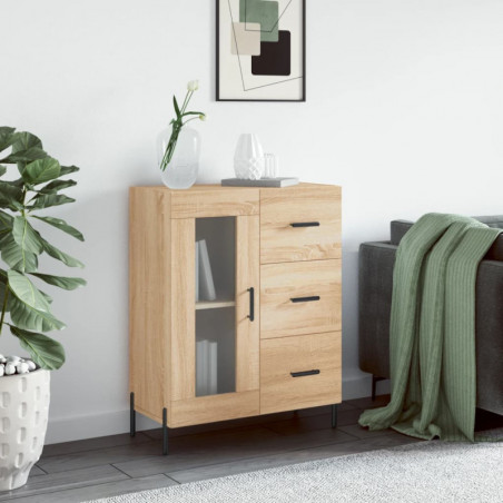 Sideboard Sonoma-Eiche 69,5x34x90 cm Holzwerkstoff