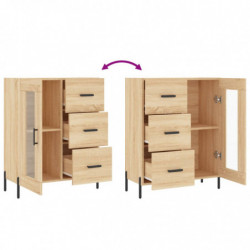 Sideboard Sonoma-Eiche 69,5x34x90 cm Holzwerkstoff