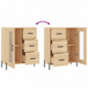 Sideboard Sonoma-Eiche 69,5x34x90 cm Holzwerkstoff