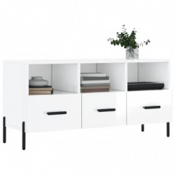 TV-Schrank Hochglanz-Weiß 102x36x50 cm Holzwerkstoff