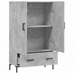 Highboard Betongrau 69,5x31x115 cm Holzwerkstoff