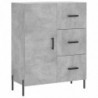 Sideboard Betongrau 69,5x34x90 cm Holzwerkstoff