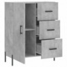 Sideboard Betongrau 69,5x34x90 cm Holzwerkstoff