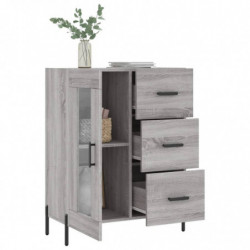 Sideboard Grau Sonoma 69,5x34x90 cm Holzwerkstoff