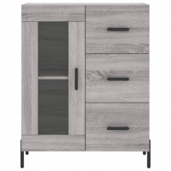 Sideboard Grau Sonoma 69,5x34x90 cm Holzwerkstoff