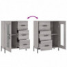 Sideboard Grau Sonoma 69,5x34x90 cm Holzwerkstoff