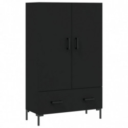 Highboard Schwarz 69,5x31x115 cm Holzwerkstoff