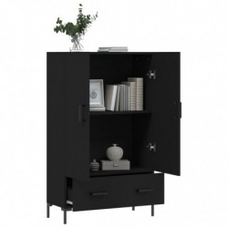 Highboard Schwarz 69,5x31x115 cm Holzwerkstoff