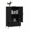 Highboard Schwarz 69,5x31x115 cm Holzwerkstoff