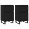 Sideboards 2 Stk. Schwarz 40x35x70 cm Holzwerkstoff