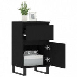 Sideboards 2 Stk. Schwarz 40x35x70 cm Holzwerkstoff