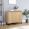 Sideboards 2 Stk. Sonoma-Eiche 40x35x70 cm Holzwerkstoff