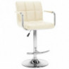 Barhocker 2 Stk. Creme Kunstleder