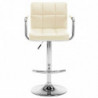 Barhocker 2 Stk. Creme Kunstleder