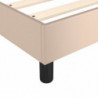 Boxspringbett Cappuccino-Braun 160x200 cm Kunstleder