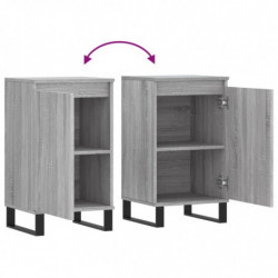 Sideboards 2 Stk. Grau Sonoma 40x35x70 cm Holzwerkstoff