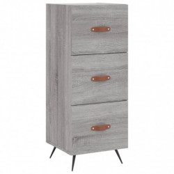 Highboard Grau Sonoma 34,5x34x180 cm Holzwerkstoff