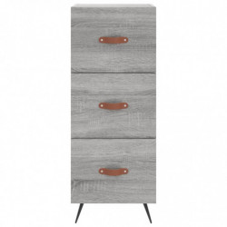 Highboard Grau Sonoma 34,5x34x180 cm Holzwerkstoff