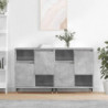 Sideboards 2 Stk. Betongrau Holzwerkstoff