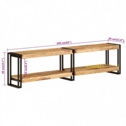 TV-Schrank 160x30x40 cm Massivholz Mango