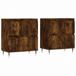 Sideboards 2 Stk. Räuchereiche Holzwerkstoff