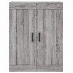 Highboard Grau Sonoma 69,5x34x180 cm Holzwerkstoff