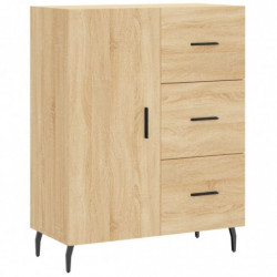 Highboard Sonoma-Eiche 69,5x34x180 cm Holzwerkstoff