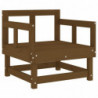 Gartenstühle mit Kissen 2 Stk. Honigbraun Massivholz Kiefer