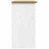 Sideboard BODO Weiß und Braun 115x43x79,5 cm Massivholz Kiefer