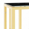 Konsolentisch Golden 70x30x70 cm Edelstahl und Glas
