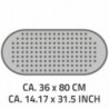 RIDDER Badewannenmatte Antirutschmatte Action Grau