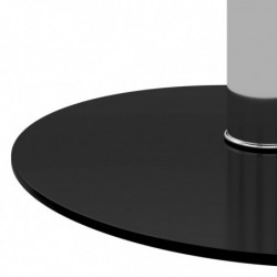 Couchtisch Schwarz 40 cm Hartglas