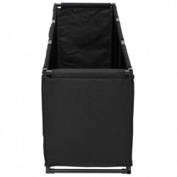 Aufbewahrungsbox Schwarz 105x34,5x45 cm Stoff