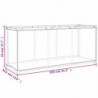 Aufbewahrungsbox Grau 105x34,5x45 cm Stoff